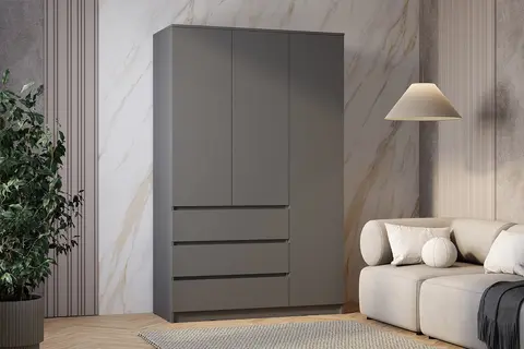 Шкаф 3-х створчатый ШК-08 Симпл графит