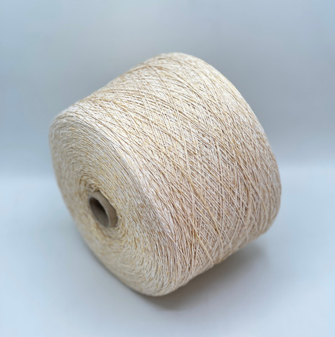 Lanificio dell Olivo, Cotton lux. 300м, 60% Хлопок, 40% Полиамид, Сливочное масло,неоднотонный.37754