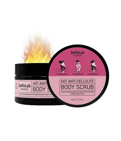 Разогревающий антицеллюлитный скраб для тела банка 360г BIOSOFY