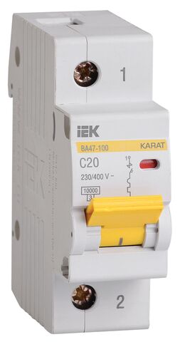 KARAT Авт. выкл. ВА47-100 1P C 20А 10кА IEK