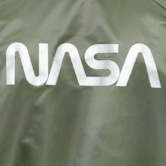 Бомбер Alpha Industries L-2B Hooded NASA II Sage Green (Зеленый)