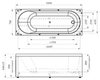 Акриловая ванна Radomir Виктория 180х70 с каркасом