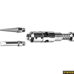 STAYER MS 300, 40 Вт, 1200°С в наборе: 4 в 1, горелка, фен, 2 жала, газовый паяльник (55506-H4)