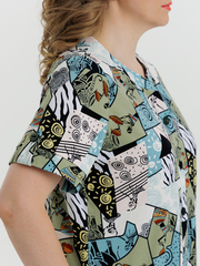 4630 Туника на пуговицах