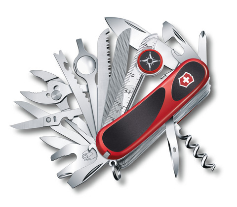 Нож складной Victorinox EvoGrip S54, 85 мм, 31 функция, Red/Black (2.5393.SC)
