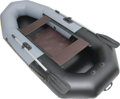 Надувная лодка Лидер Компакт-265 (серая/черная)