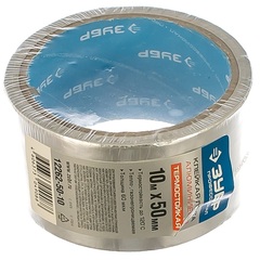 ЗУБР 50 мм, 10 м, 60 гр/м2, самоклеящаяся алюминиевая лента, Профессионал (12262-50-10)