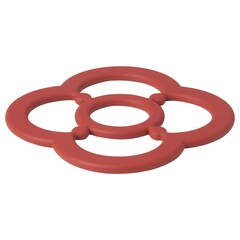 Подставка под горячее IKEA FOSSTA (ФЁССТА), Темно-красный, 18х18 см