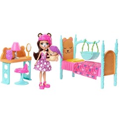 Набор с мишками и кроватью. Энчантималс