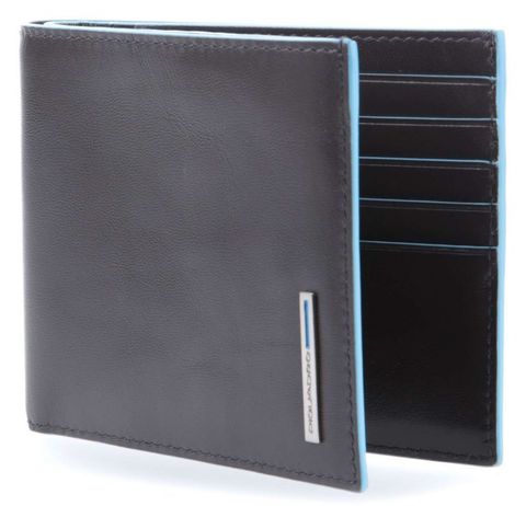 Кошелек мужской Piquadro Blue Square, тёмно-коричневый, кожа натуральная (PU1241B2R/MO)