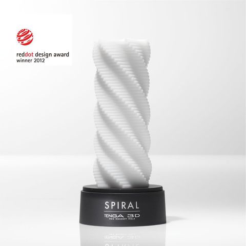 Белый 3D мастурбатор SPIRAL