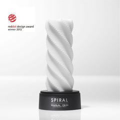 Белый 3D мастурбатор SPIRAL - 