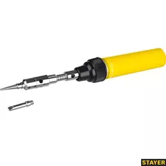 STAYER MS 300, 40 Вт, 1200°С в наборе: 4 в 1, горелка, фен, 2 жала, газовый паяльник (55506-H4)