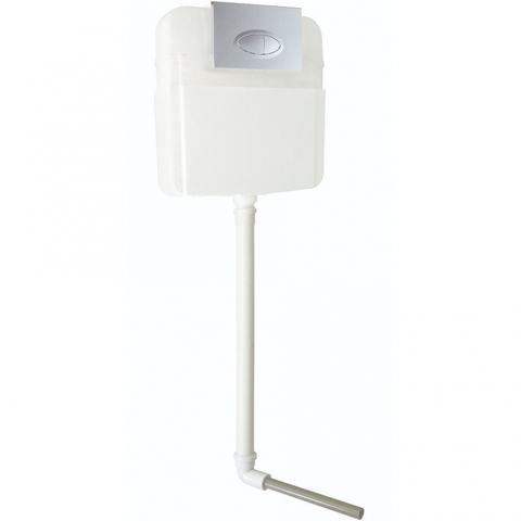SantiLine SL-02 Бачок для скрытого монтажа с кнопкой (хром) 450х495х120