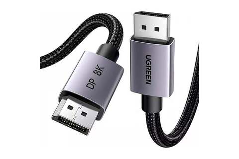 Кабель  UGREEN DP120 (25906) DisplayPort 1.4 Male to Male 8K Cable, 3м, серый