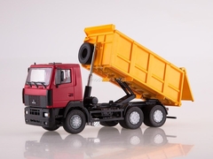 MAZ-6501 dump truck red-orange 1:43 AutoHistory