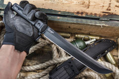 Туристический нож Sensei AUS-8 Black Titanium