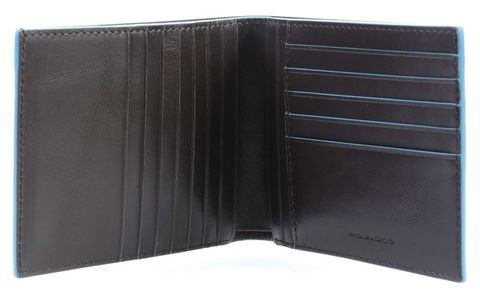 Кошелек мужской Piquadro Blue Square, тёмно-коричневый, кожа натуральная (PU1241B2R/MO)