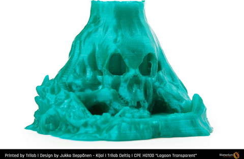 Пластик для 3D-принтера Fillamentum CPE HG100 Lagoon Transparent