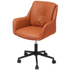 Офисное кресло Allar, экокожа, рогожка, коричневый