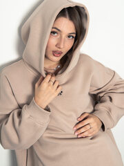 Худи женское оверсайз с начесом new basis песочный