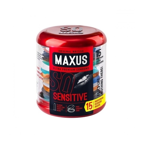 MAXUS Sensitive №15 Презервативы в железном кейсе ультратонкие