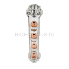 Тарельчатая колпачковая колонна (флейта) 2 дюйма, медная