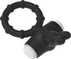 Черный эрекционное кольцо с вибрацией Ring Venny-Penny - 