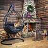 Подвесное кресло-кокон SEVILLA RELAX черное, черная подушка (Laura Outdoor)