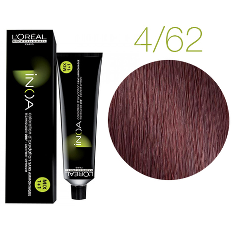 L'Oreal Professionnel INOA Carmilane 4.62 (Шатен фиолетово-перламутровый) - Краска для волос