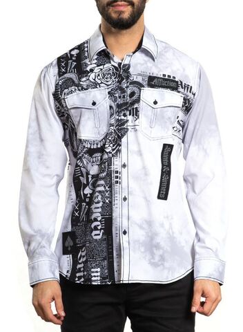 Affliction | Рубашка мужская FILLMORE 110WV923 перед