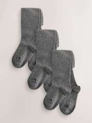 Колготки хлопковые для девочки Next Q95-720, 3 шт, Серый