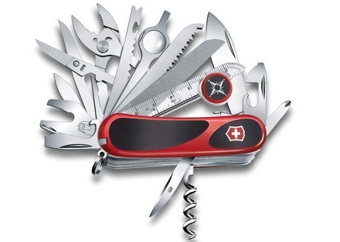 Нож складной Victorinox EvoGrip S54, 85 мм, 31 функция, Red/Black (2.5393.SC)
