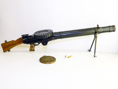 Miniature Lewis WW1 machine gun scale 1:4