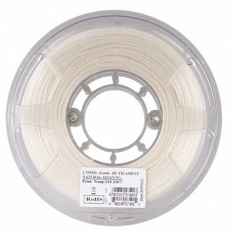 Катушка eLastic-пластика ESUN 1.75 мм 1кг., натуральная