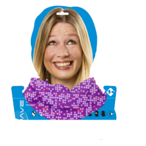 бандана M-WAVE Purple Squared 5-715124