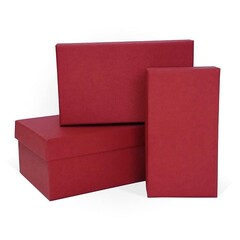 Коробка одиночная, Прямоугольник, Бордовый, 12*6,5*4 см, 1 шт.