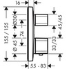 Термостат встраиваемый на 2 потребителя Hansgrohe Ecostat E 15708000