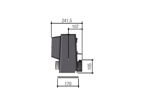 801MS-0020 BX704AGS Привод 230 В для откатных ворот. Встроенный блок управления ZBX7N