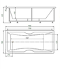 Aquatek FEN190-0000024 Ванна Феникс-190 пустая с фр.экр.(слив справа)