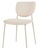Стул обеденный Gigi шенилл бежевый кремовые ножки