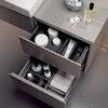 Вставка для выдвижного ящика Geberit Xeno² Н-образная: B=37.3см, H=9.8см, T=20.8см, Серый / Меламин, древесная структура