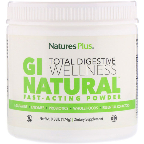 Nature's Plus, Быстродействующий порошок GI Natural, 0,38 ф. (174 г)