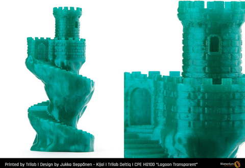 Пластик для 3D-принтера Fillamentum CPE HG100 Lagoon Transparent