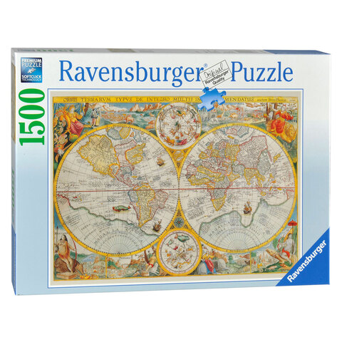 Puzzle пазлы Weltkarte 1594 1500p