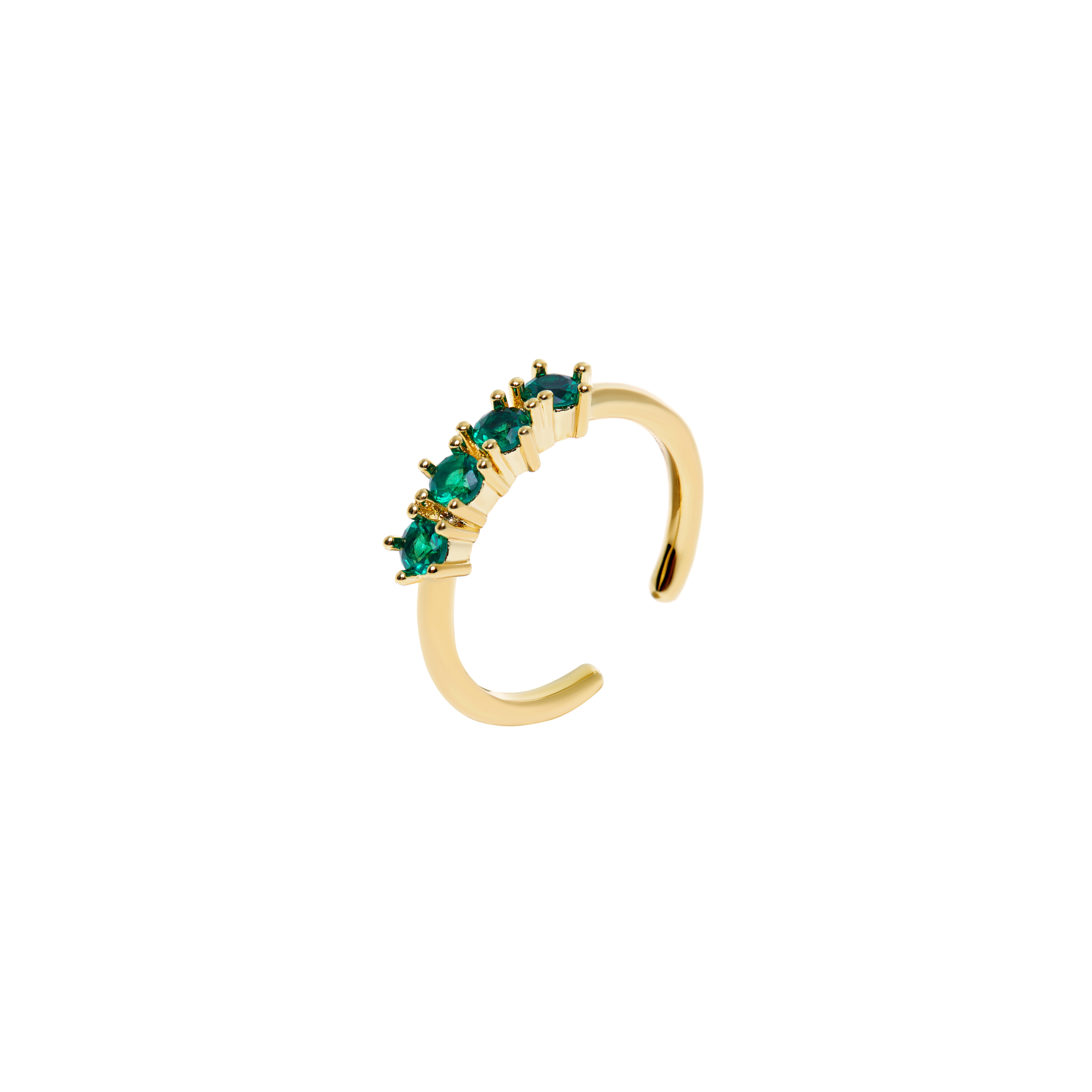 mya bay позолоченное кольцо serpiente MYA BAY Кольцо Green Affection Ring