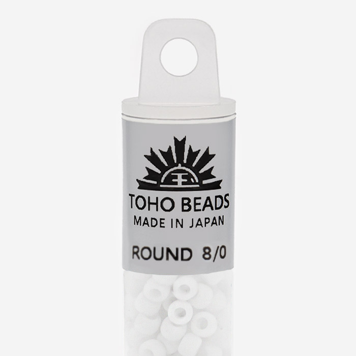 Японский бисер TOHO Round 8/0 (№41F), непрозрачный матовый