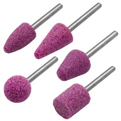 31-3-004 Набор шарошек оксид алюминия, хвостовик 3мм, 12х15, 12х14, 12х20, 12х12, 11х21, 5шт (РемоКолор)