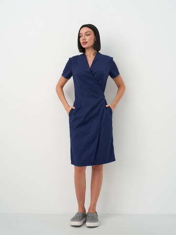 Халат женский м184 toray стретч темно-синийSZ6