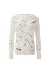 Джемпер из мохера с вышивкой Bird